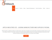 Tablet Screenshot of hitechresins.com